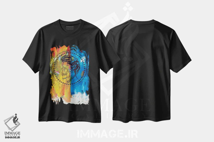 تیشرت مشکی طرح دار مرگ بر ستمگران، دکوراسیون جایگزین اثر اددی لاو | immage.ir