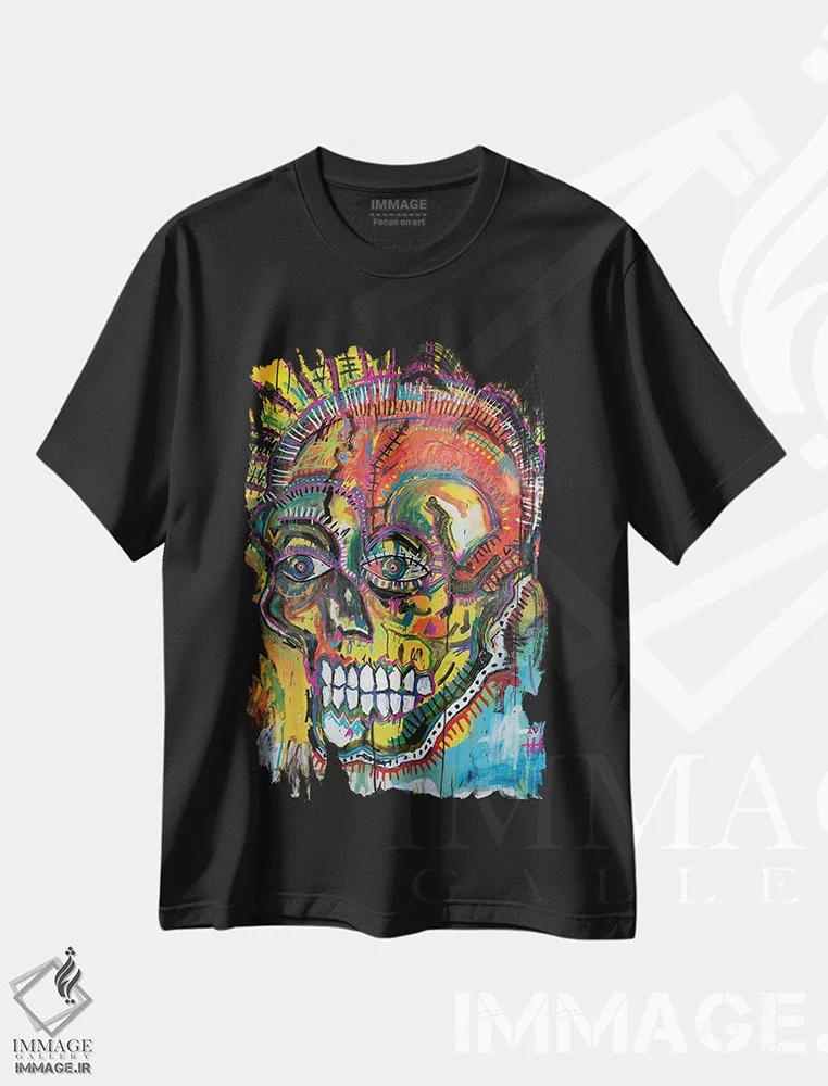 تیشرت مشکی طرح دار محض اطلاع، دکوراسیون جایگزین اثر اددی لاو | فروشگاه ایماژ