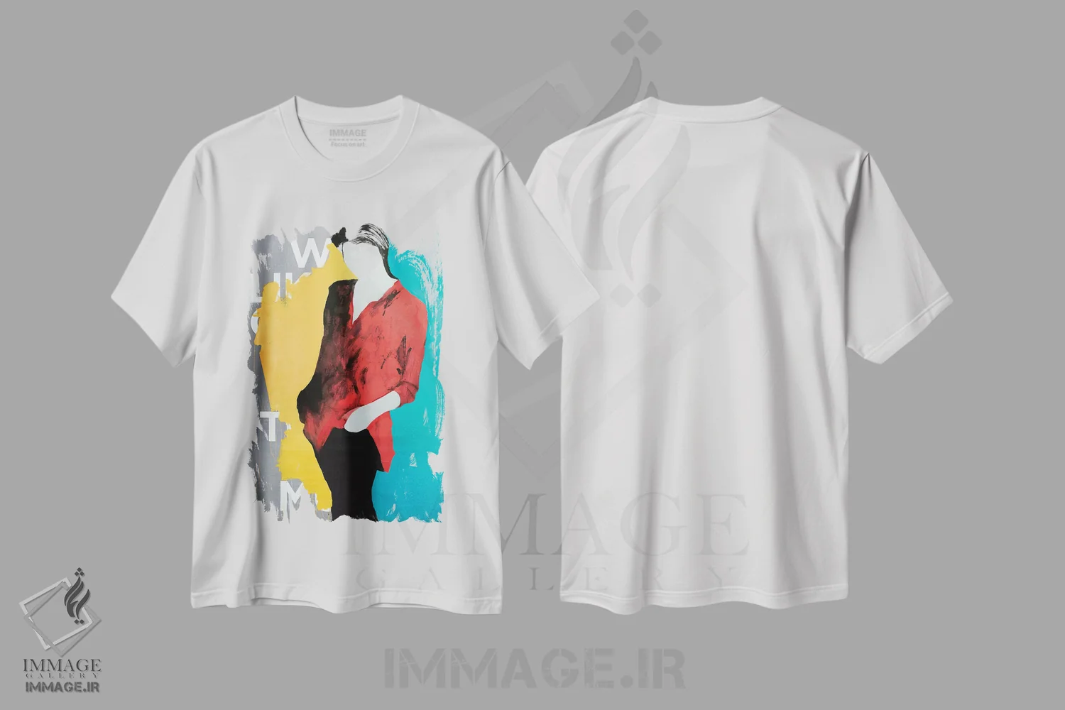 تیشرت سفید طرح دار لطفاً لباس هایمان را پس بدهید، سپاسگزاریم، دکور معاصر اثر اددی لاو | فروشگاه ایماژ