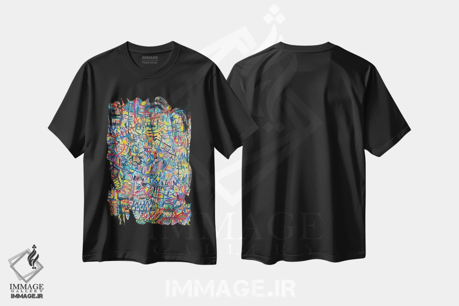 تیشرت مشکی طرح دار حالا دیگر انتخابی نیست، خیلی دیر شده اثر اددی لاو | فروشگاه ایماژ