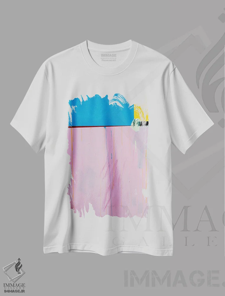 تیشرت سفید طرح دار آثار اددی لاو - immage.ir