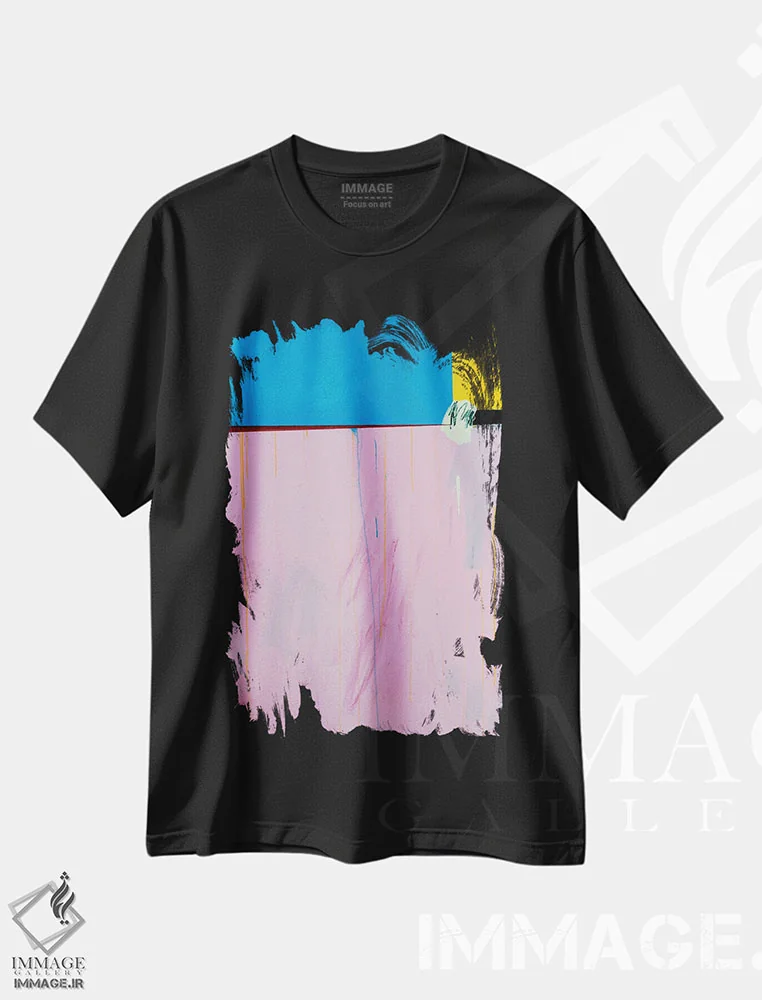 تیشرت مشکی طرح دار آثار اددی لاو - فروشگاه ایماژ