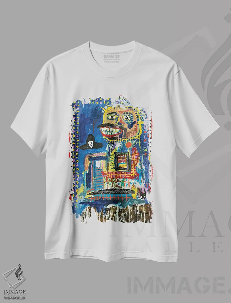 تیشرت سفید طرح دار چشم چشم کاپیتان!، دکوراسیون جایگزین اثر اددی لاو | immage.ir