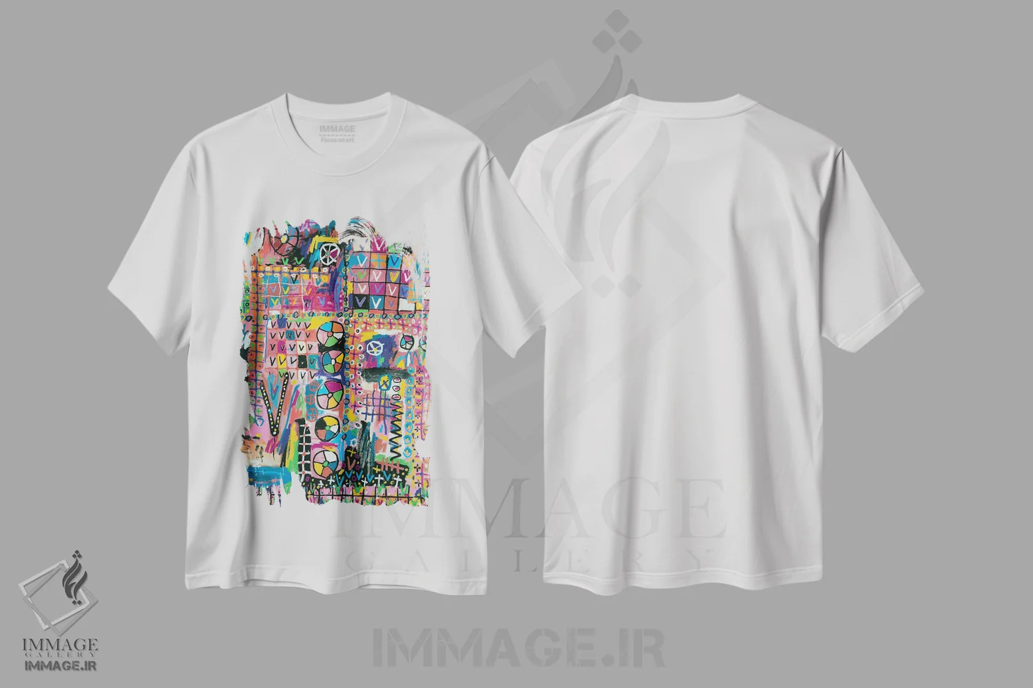 تیشرت سفید طرح دار موسیقی سیرک متروکه، عشق من اثر اددی لاو | immage.ir