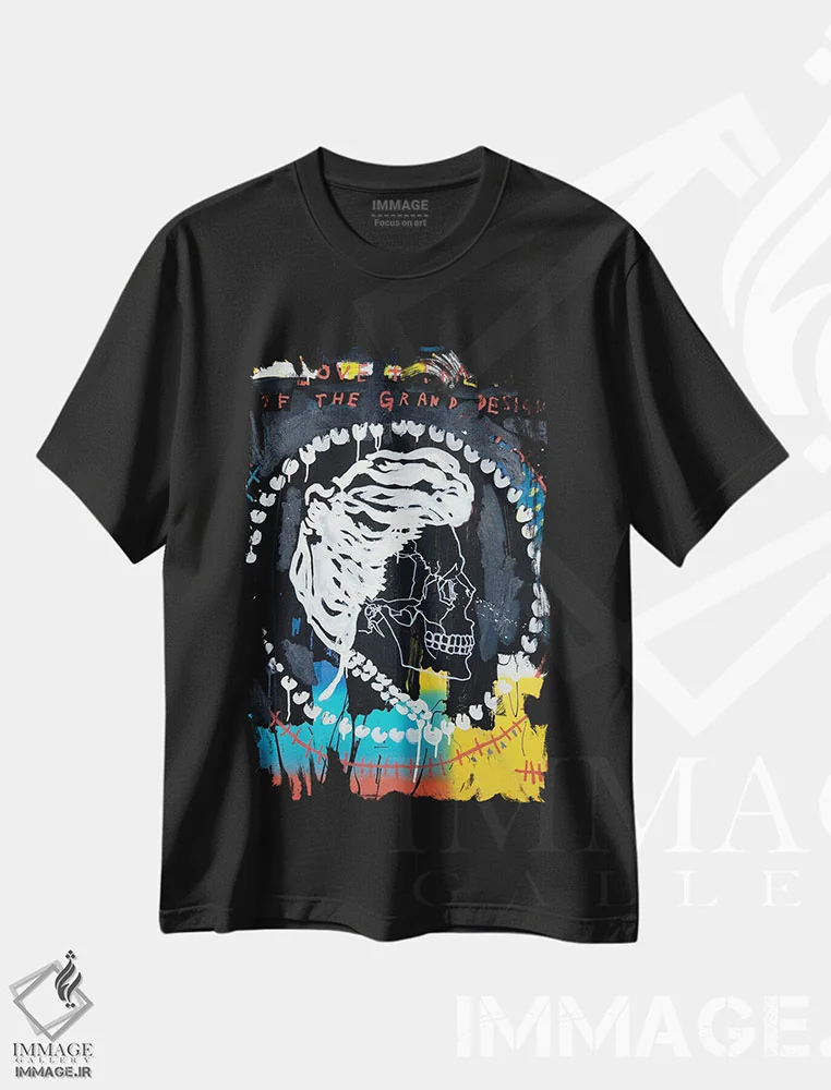 تیشرت مشکی طرح دار عشق و سنت، دکوراسیون جایگزین اثر اددی لاو | فروشگاه ایماژ