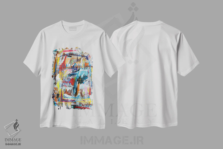 تیشرت سفید طرح دار بدون عنوان اثر اددی لاو | فروشگاه ایماژ