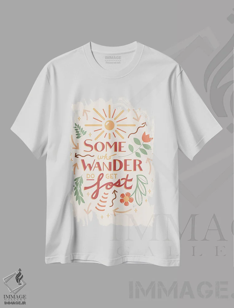 تیشرت سفید طرح دار آثار لایمن کریتیو کو. - immage.ir