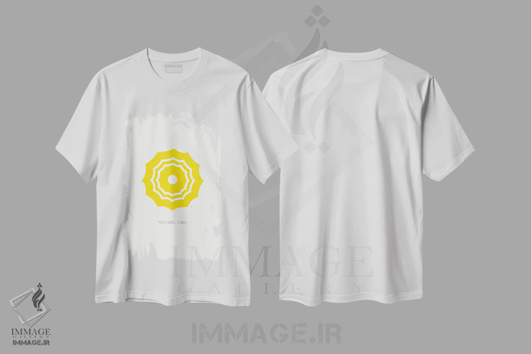 تیشرت سفید طرح دار "چترهای پوزیتانو، ایتالیا"، تزئینی اثر لایمن کریتیو کو. | immage.ir