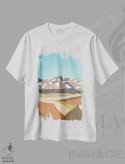 تیشرت سفید طرح دار "مسیر لاگاوِگور، ایسلند"، تزئینی اثر لایمن کریتیو کو. | immage.ir