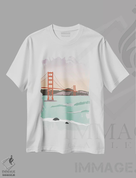 تیشرت سفید طرح دار آثار لایمن کریتیو کو. - فروشگاه ایماژ