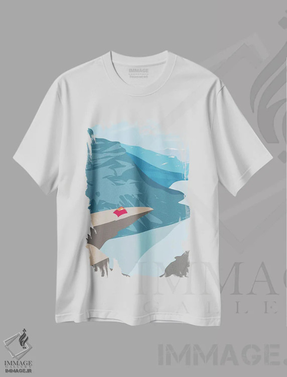 تیشرت سفید طرح دار "ترولتونگا، نروژ"، تزئینی اثر لایمن کریتیو کو. | immage.ir
