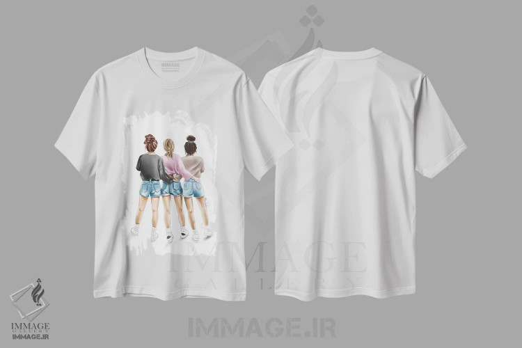 تیشرت سفید طرح دار لباس های غیررسمی، دست نقاشی و طراحی دستی اثر الزا فوچه | immage.ir