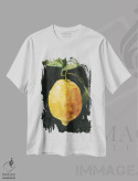 تیشرت سفید طرح دار لیمو ترش تیره ۱، مدیوم اثر اما کارولین | فروشگاه ایماژ