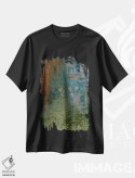 تیشرت مشکی طرح دار جنگل دریایی شمارهٔ یک، آبستره اثر امیلی ماگون | فروشگاه ایماژ