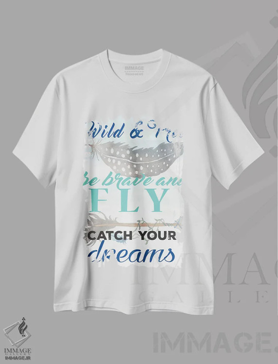 تیشرت سفید طرح دار الهام بخش شمارهٔ سه، دکور بوهمی اثر الیزابت مدلی | immage.ir