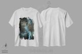 تیشرت سفید طرح دار سحابی هفت، دکور معاصر اثر امیلی ماگون | فروشگاه ایماژ