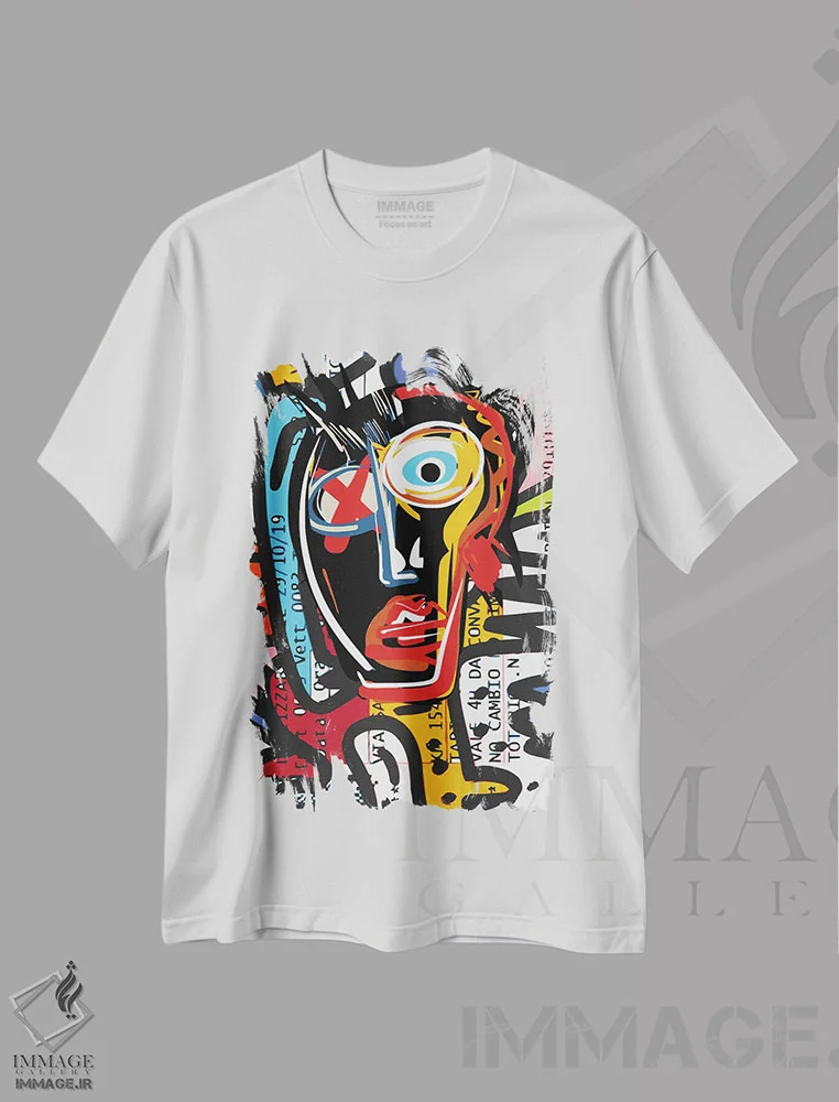 تیشرت سفید طرح دار روح گرافیتی خیابان ها، هنر دیجیتال اثر امانوئل سیگنورینو | فروشگاه ایماژ