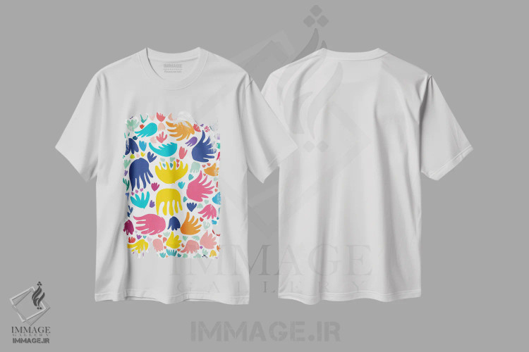 تیشرت سفید طرح دار پرندگان ماتیس اثر امانوئل سیگنورینو | immage.ir