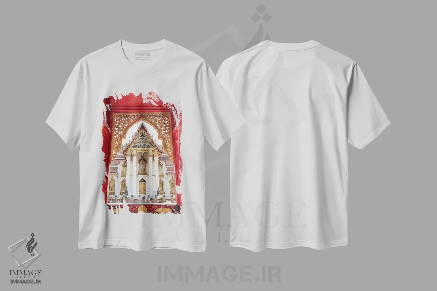 تیشرت سفید طرح دار سبک تایلندی، مدیوم اثر مانجیک پیکچرز | immage.ir