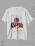 تیشرت سفید طرح دار توکیوی سنتی، مدیوم اثر مانجیک پیکچرز | فروشگاه ایماژ