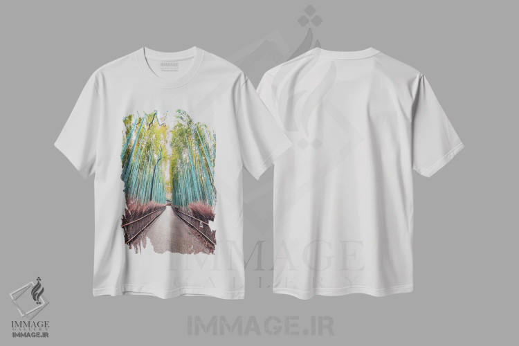 تیشرت سفید طرح دار مسیر، مدیوم اثر مانجیک پیکچرز | immage.ir