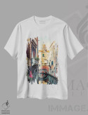 تیشرت سفید طرح دار ونیز، مدیوم اثر مانجیک پیکچرز | immage.ir