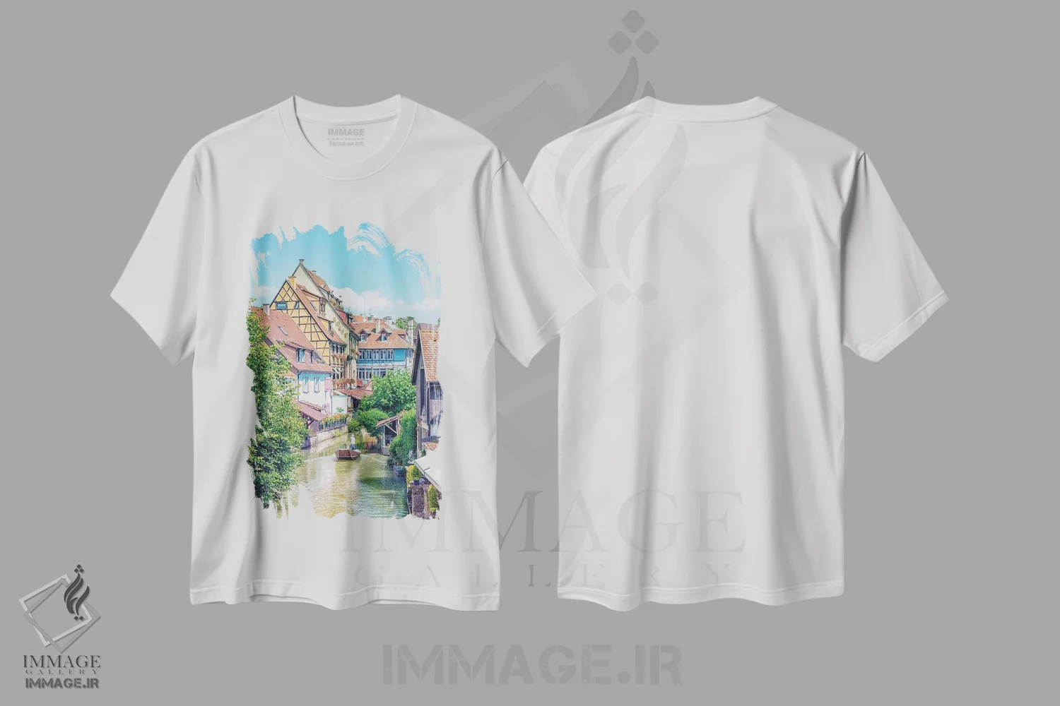 تیشرت سفید طرح دار کانال در کولمار، مدیوم اثر مانجیک پیکچرز | فروشگاه ایماژ