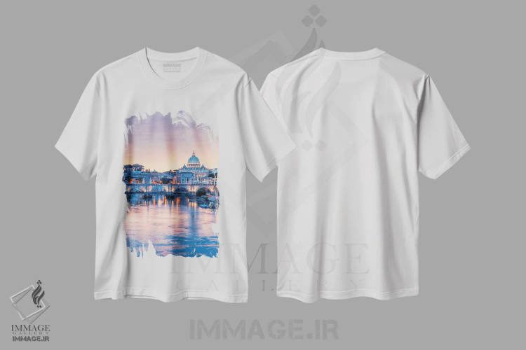 تیشرت سفید طرح دار نور ملایم بر رم، مدیوم اثر مانجیک پیکچرز | فروشگاه ایماژ