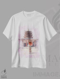 تیشرت سفید طرح دار آبرنگ توکیو، مدیوم اثر مانجیک پیکچرز | immage.ir