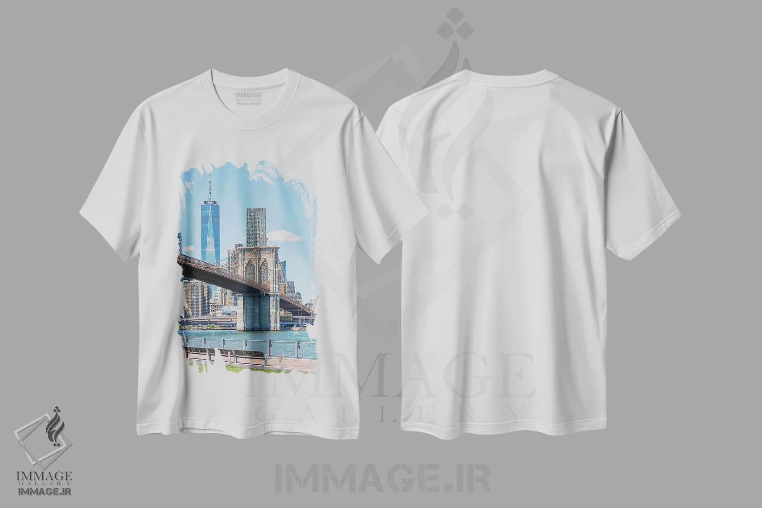 تیشرت سفید طرح دار پارک پل، مدیوم اثر مانجیک پیکچرز | immage.ir