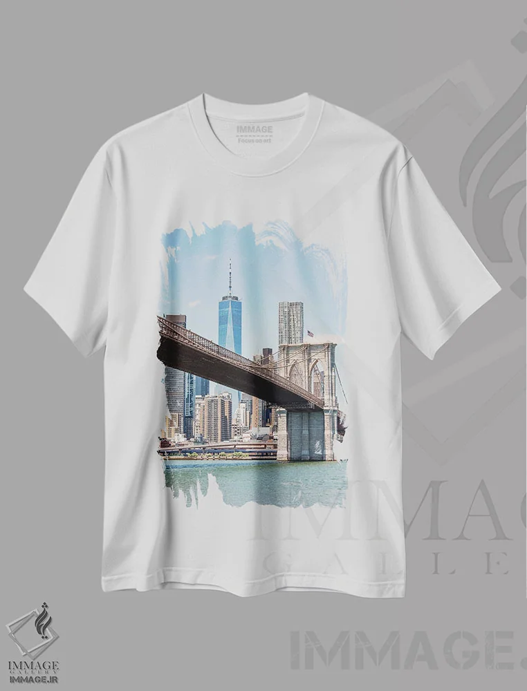 تیشرت سفید طرح دار حس وحال نیویورک، مدیوم اثر مانجیک پیکچرز | immage.ir