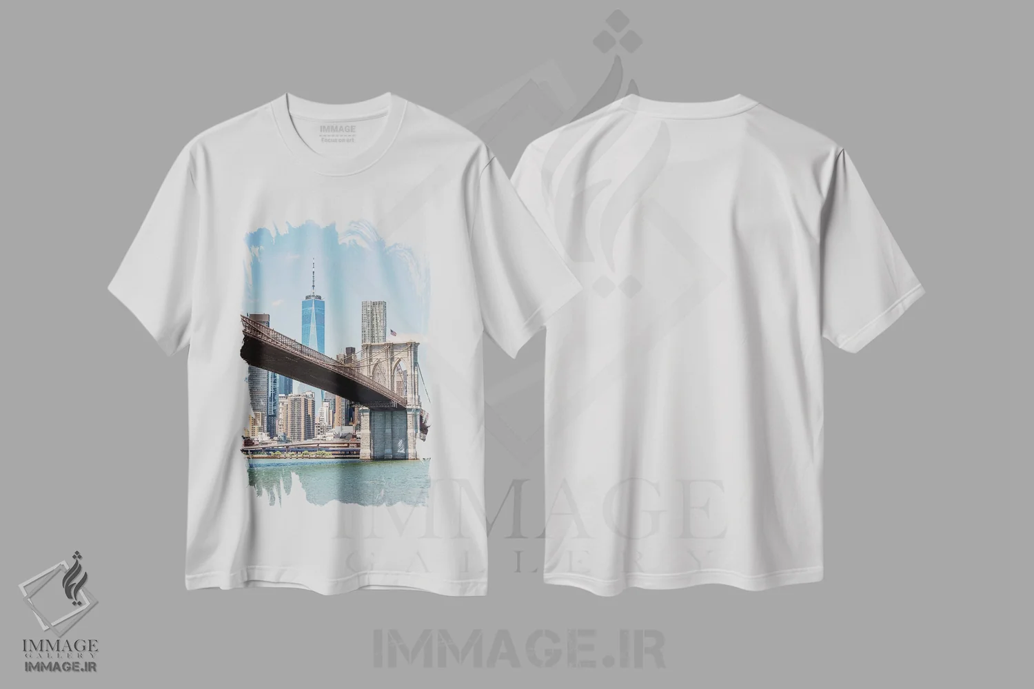 تیشرت سفید طرح دار حس وحال نیویورک، مدیوم اثر مانجیک پیکچرز | immage.ir