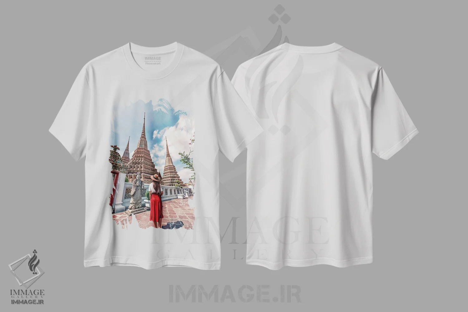 تیشرت سفید طرح دار گردشگری در بانکوک، مدیوم اثر مانجیک پیکچرز | فروشگاه ایماژ