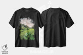 تیشرت مشکی طرح دار غروب اوبود، مدیوم اثر مانجیک پیکچرز | فروشگاه ایماژ