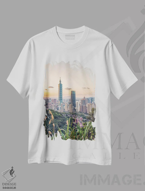 تیشرت سفید طرح دار تایپه در عصر، مدیوم اثر مانجیک پیکچرز | فروشگاه ایماژ