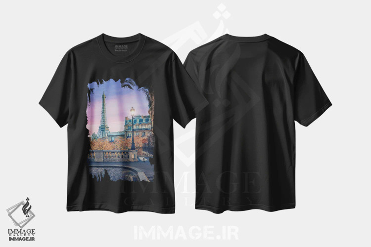 تیشرت مشکی طرح دار پاسی، مدیوم اثر مانجیک پیکچرز | immage.ir