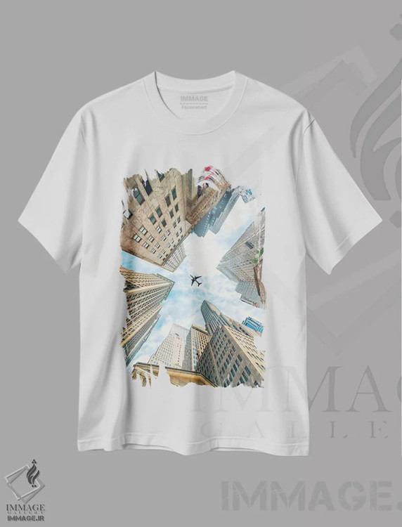 تیشرت سفید طرح دار سفری به نیویورک، مدیوم اثر مانجیک پیکچرز | immage.ir