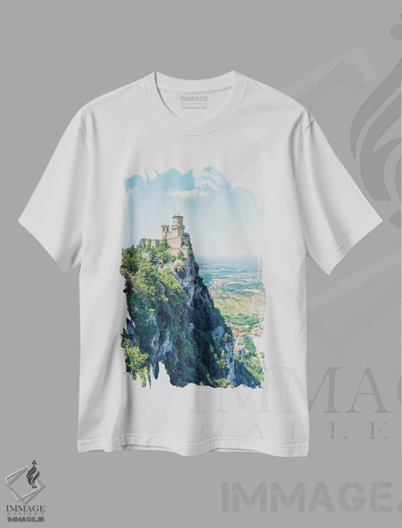 تیشرت سفید طرح دار جمهوری سن مارینو، مدیوم اثر مانجیک پیکچرز | فروشگاه ایماژ