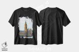 تیشرت مشکی طرح دار نماد لندن، مدیوم اثر مانجیک پیکچرز | immage.ir