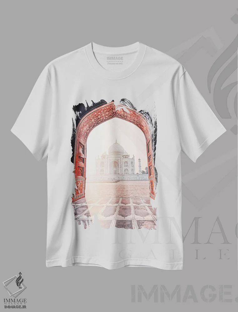 تیشرت سفید طرح دار نور صبحگاهی، مدیوم اثر مانجیک پیکچرز | فروشگاه ایماژ
