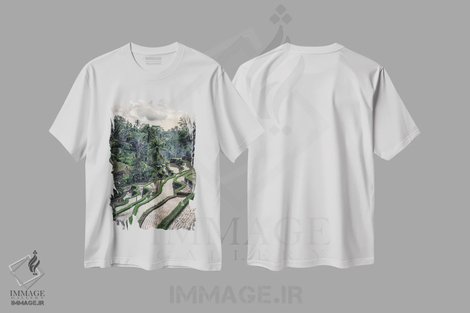 تیشرت سفید طرح دار حومهٔ شهر، مدیوم اثر مانجیک پیکچرز | فروشگاه ایماژ