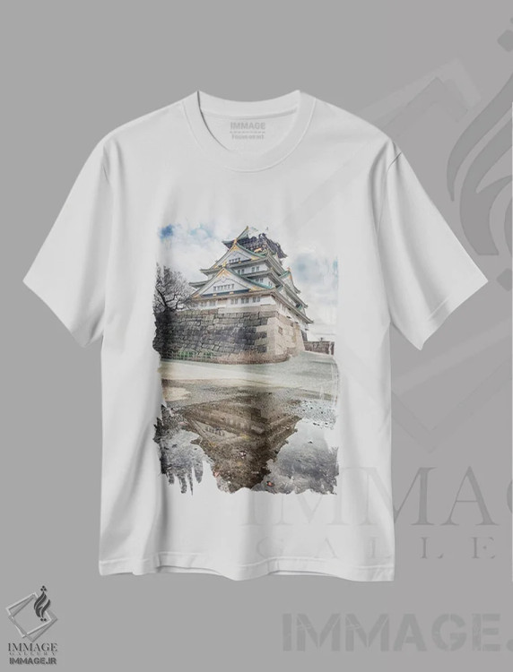 تیشرت سفید طرح دار بازتاب اوساکا، مدیوم اثر مانجیک پیکچرز | immage.ir