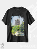 تیشرت مشکی طرح دار شگفتی بارسلونا، مدیوم اثر مانجیک پیکچرز | فروشگاه ایماژ