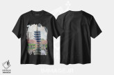 تیشرت مشکی طرح دار تو-جی، مدیوم اثر مانجیک پیکچرز | فروشگاه ایماژ