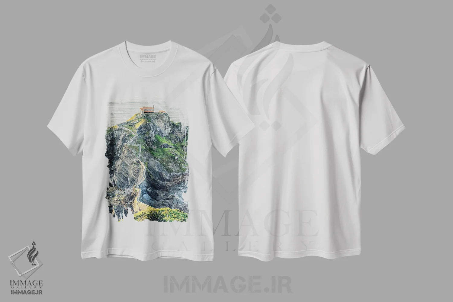 تیشرت سفید طرح دار سن خوان، مدیوم اثر مانجیک پیکچرز | immage.ir