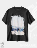تیشرت مشکی طرح دار باشگاه قایق آبرنگی ۲، تزئینی اثر اما اسکاروی | immage.ir