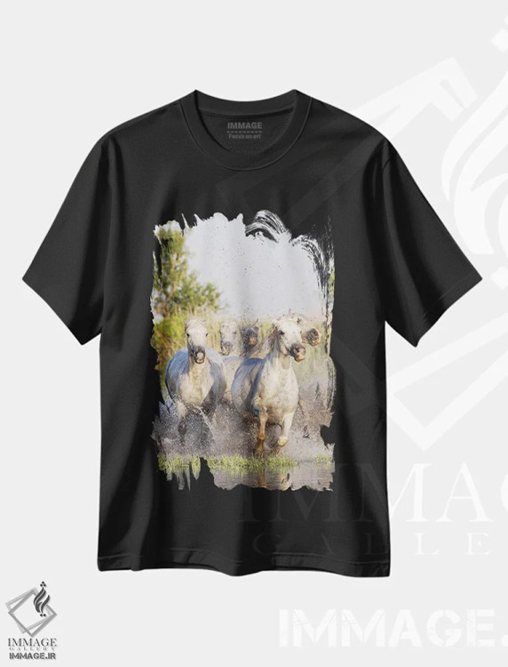 تیشرت مشکی طرح دار آثار امیلی ام ویلسون - immage.ir