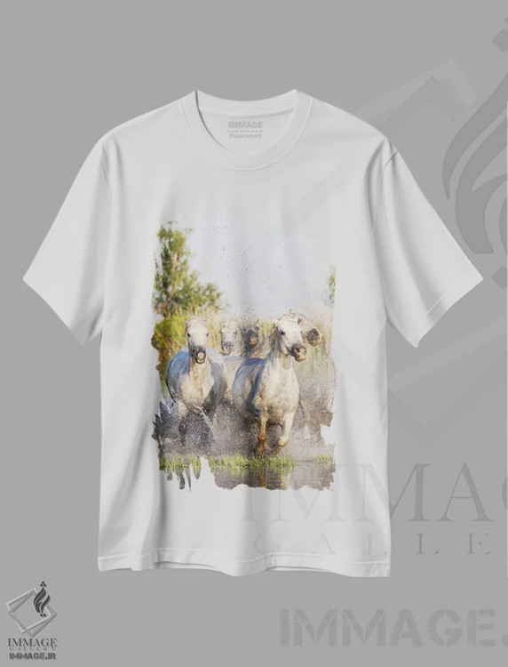 تیشرت سفید طرح دار آثار امیلی ام ویلسون - فروشگاه ایماژ