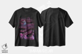 تیشرت مشکی طرح دار مار باغ معمولی، هنر دیجیتال اثر الا مازور | immage.ir