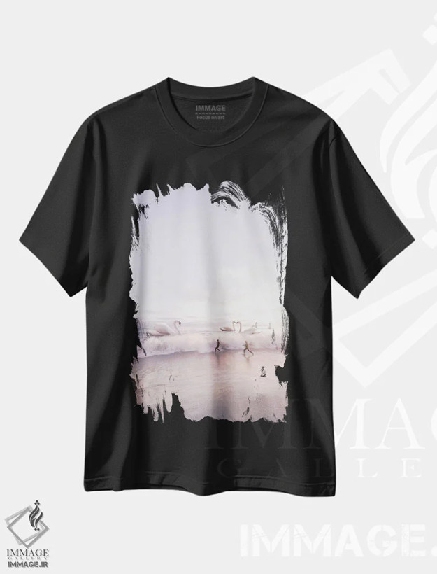 تیشرت مشکی طرح دار رویاپردازان، عکاسی ترکیبی اثر ای ان.پی اس | فروشگاه ایماژ